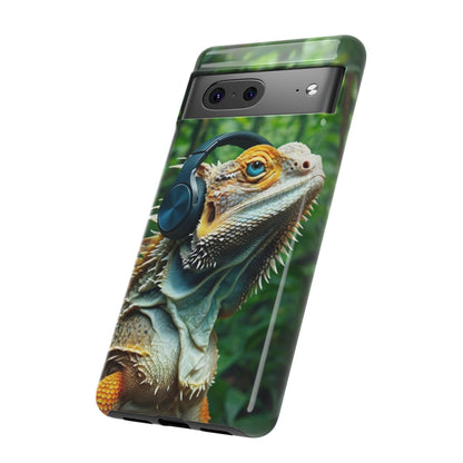 "Bearded Dragon - Jungle Beats" Mobile Phone Case