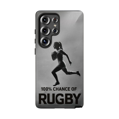"Rain, Shine, Rugby" Mobile Phone Case