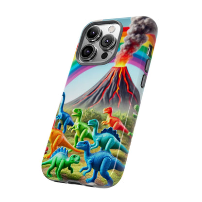 "Rainbow Dinosaurs" Mobile Phone Case