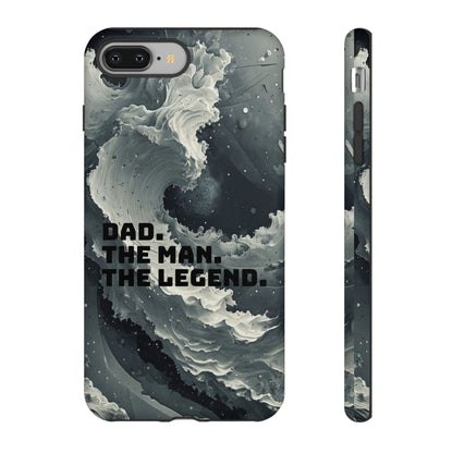 "Dad. The Man. The Legend" Mobile Phone Case (grey)