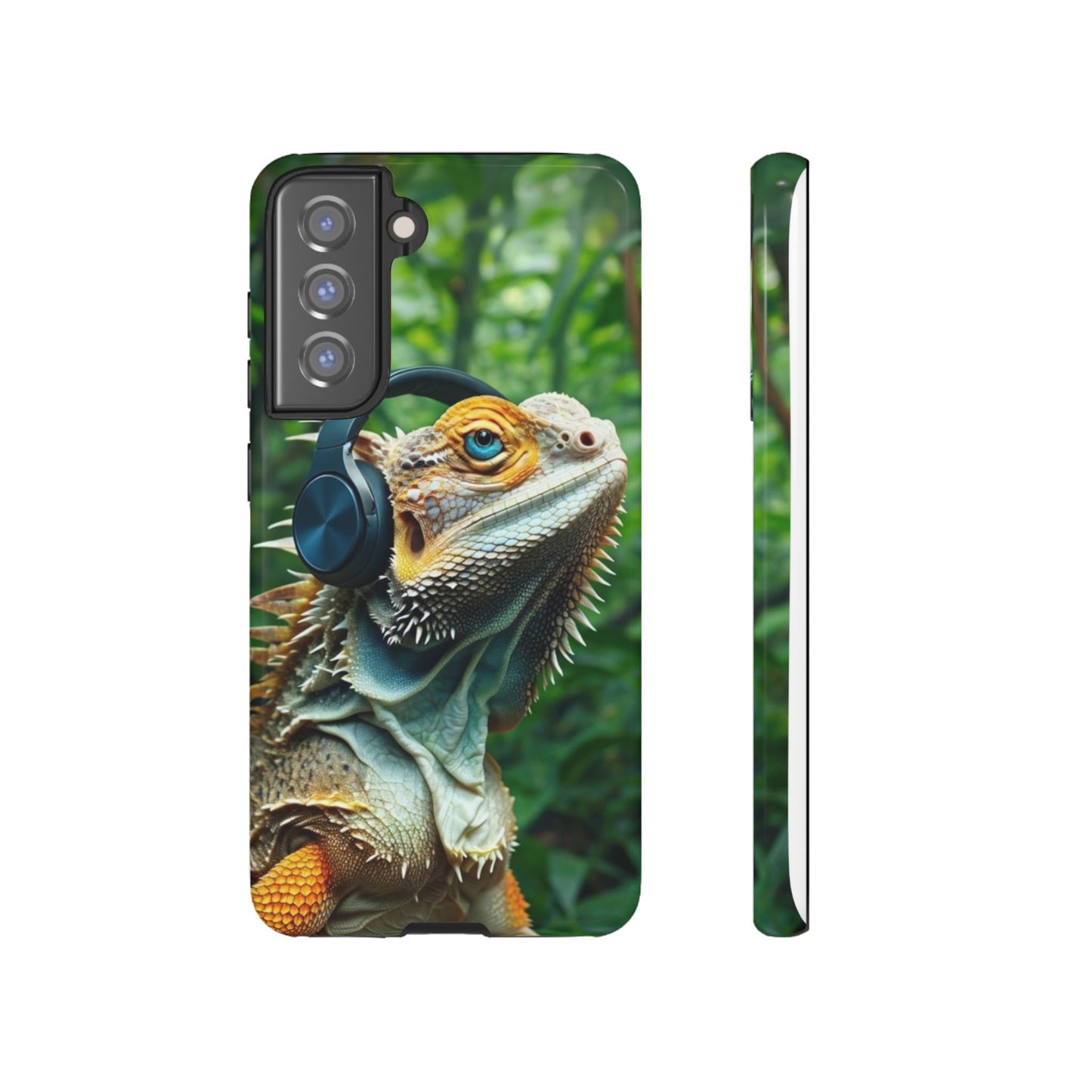 "Bearded Dragon - Jungle Beats" Mobile Phone Case