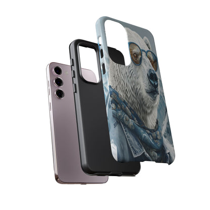 "Urban Zen Polar Bear" Mobile Phone Case (blue)