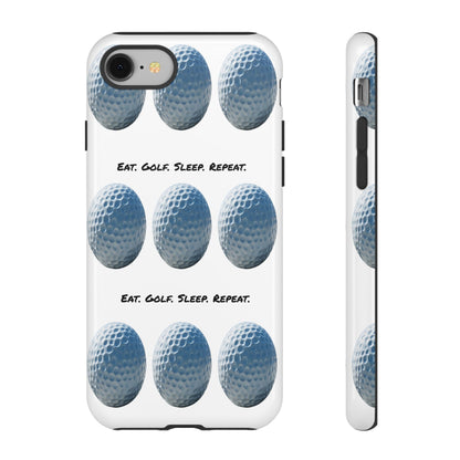 "Eat. Golf. Sleep. Repeat." Mobile Phone Case