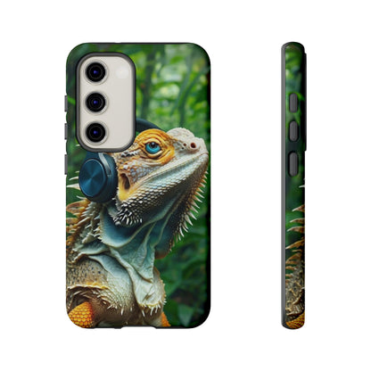 "Bearded Dragon - Jungle Beats" Mobile Phone Case