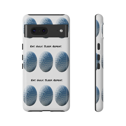 "Eat. Golf. Sleep. Repeat." Mobile Phone Case