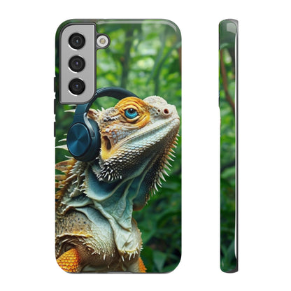 "Bearded Dragon - Jungle Beats" Mobile Phone Case