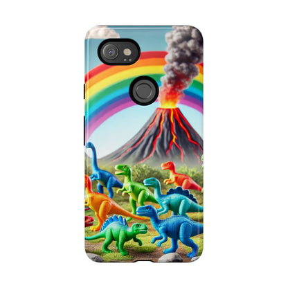 "Rainbow Dinosaurs" Mobile Phone Case
