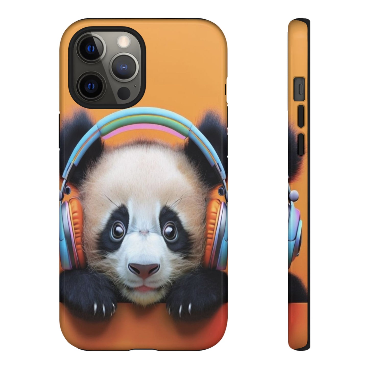 "Baby Panda wearing Headphones" Mobile Phone Case