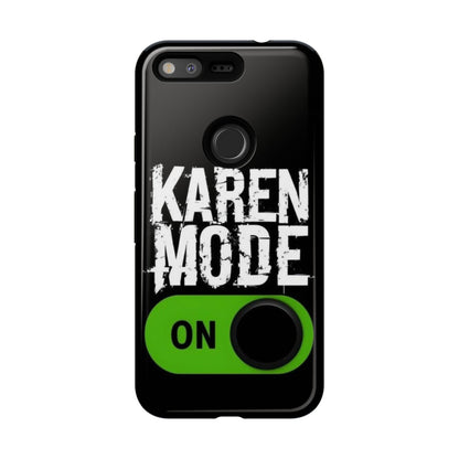 "Karen Mode On" Mobile Phone Case (green)