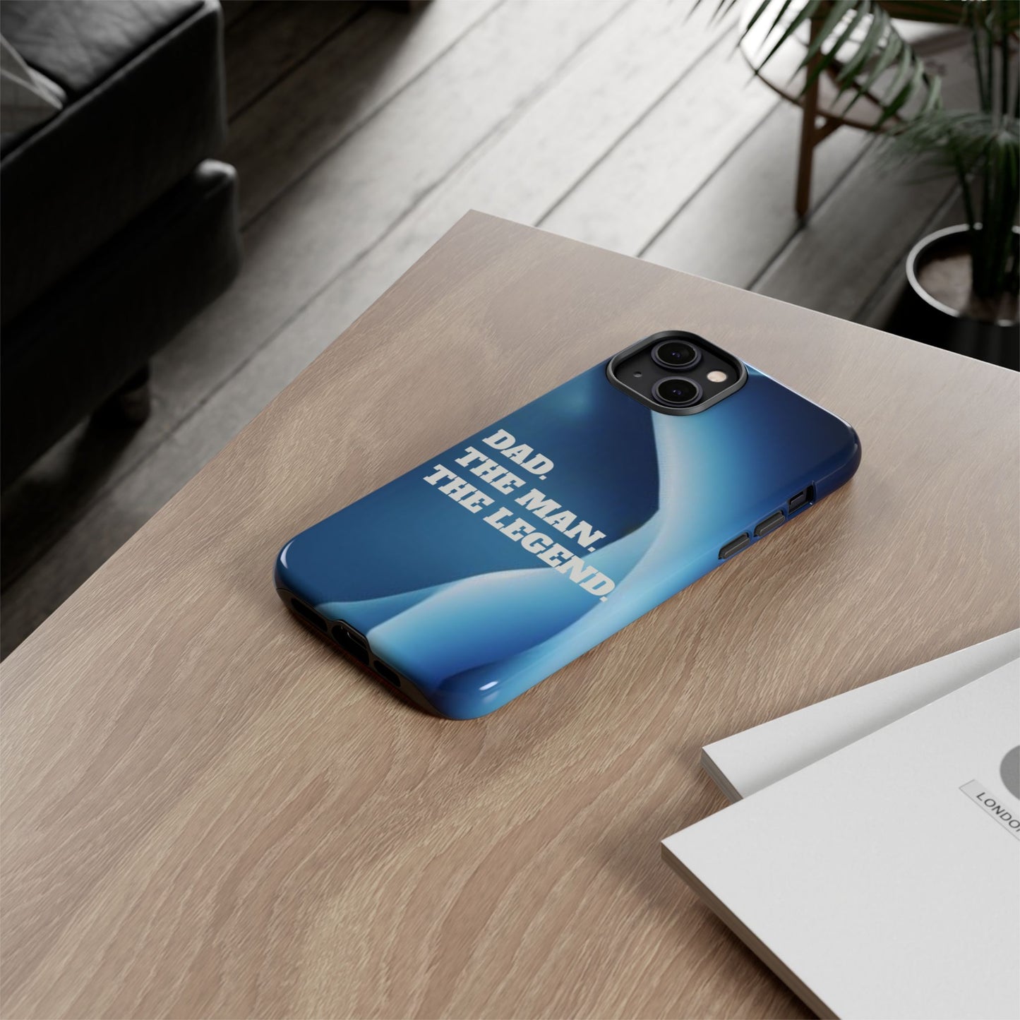"Dad.  The Man.  The Legend" Mobile Phone Case (blue)