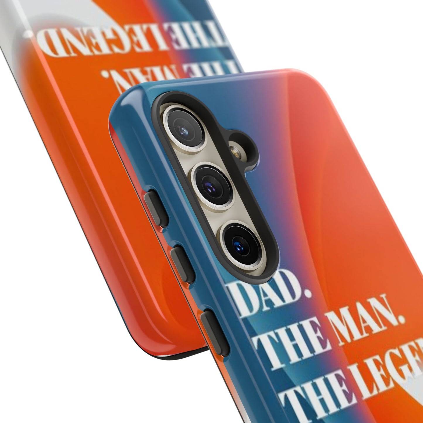 "Dad. The Man. The Legend." Mobile Phone Case (orange)