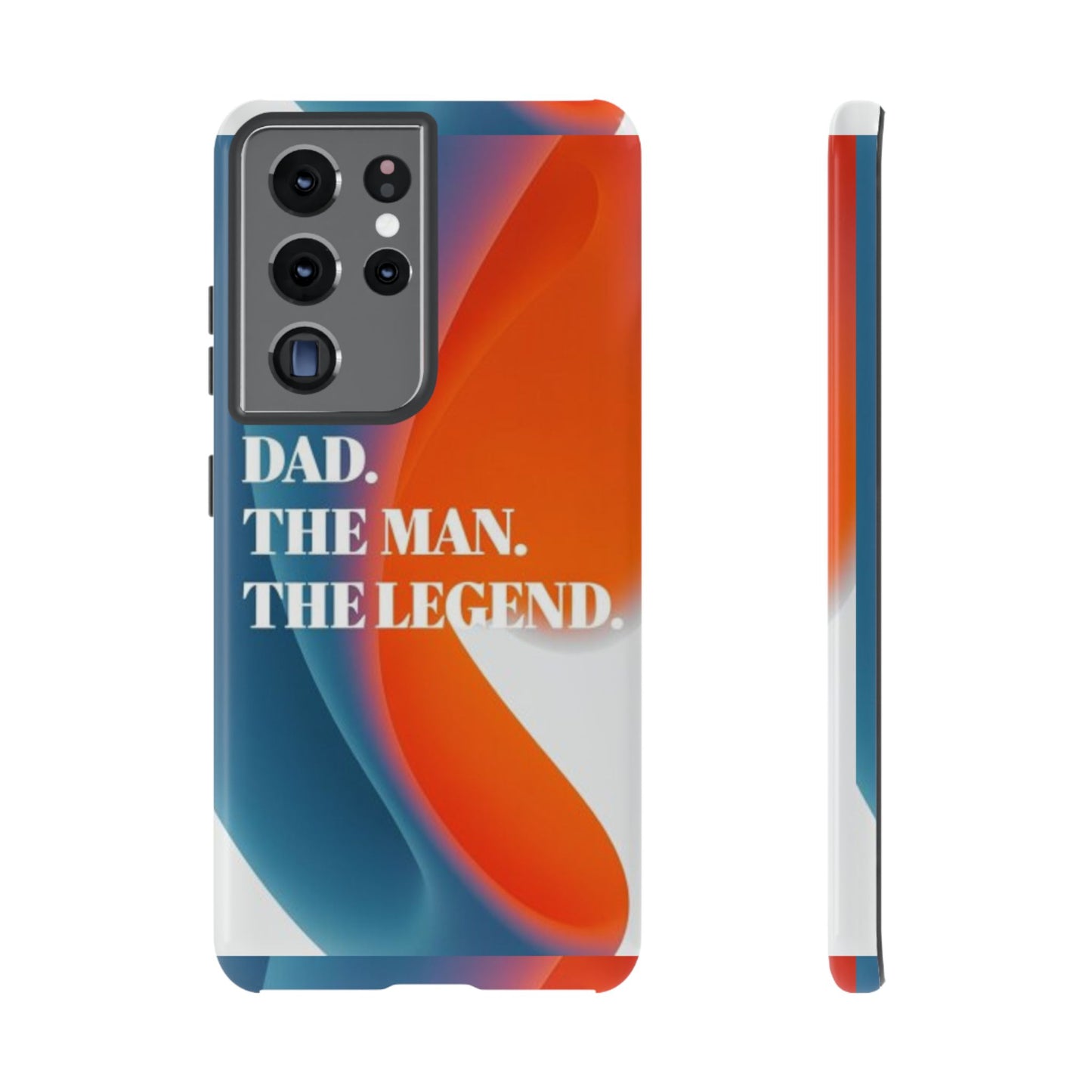 "Dad. The Man. The Legend." Mobile Phone Case (orange)