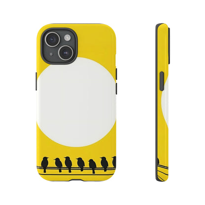 "The Feathered Assembly - Yellow" Mobile Phone Case