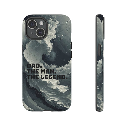 "Dad. The Man. The Legend" Mobile Phone Case (grey)