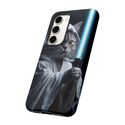 "Jedi Whisker" Mobile Phone Case (blue light sabre)