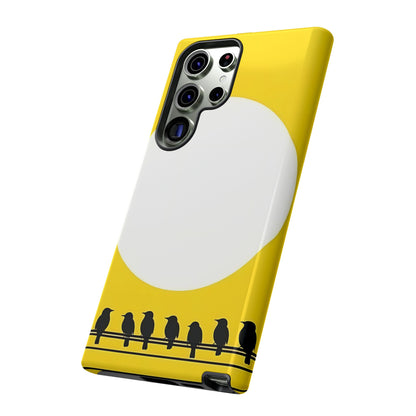 "The Feathered Assembly - Yellow" Mobile Phone Case