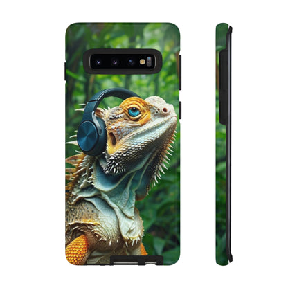 "Bearded Dragon - Jungle Beats" Mobile Phone Case
