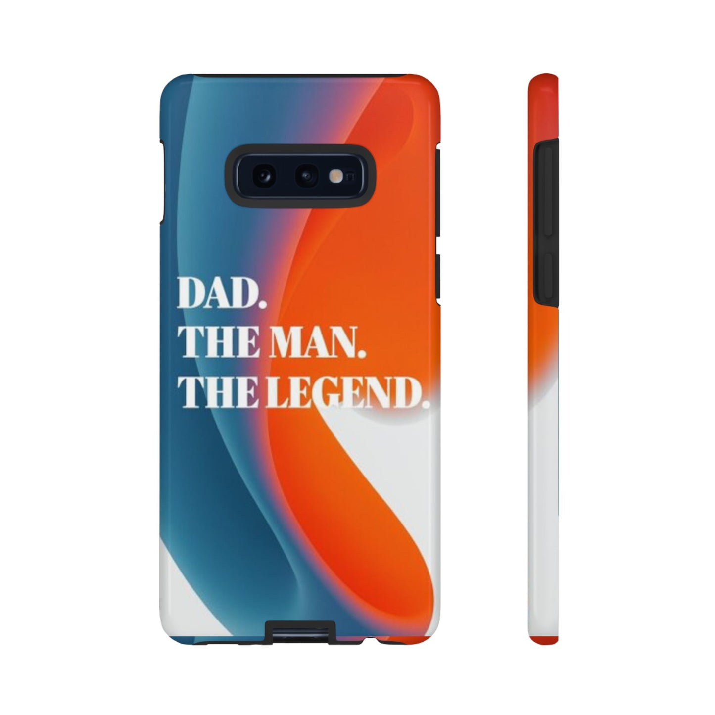 "Dad. The Man. The Legend." Mobile Phone Case (orange)