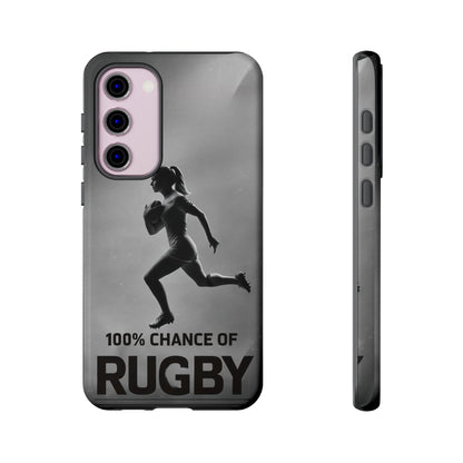 "Rain, Shine, Rugby" Mobile Phone Case