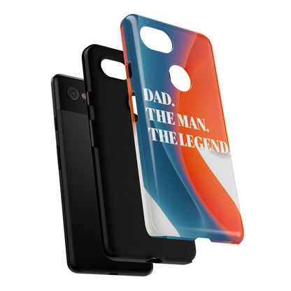 "Dad. The Man. The Legend." Mobile Phone Case (orange)