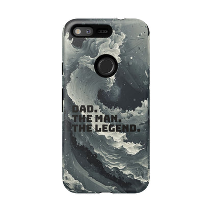 "Dad. The Man. The Legend" Mobile Phone Case (grey)