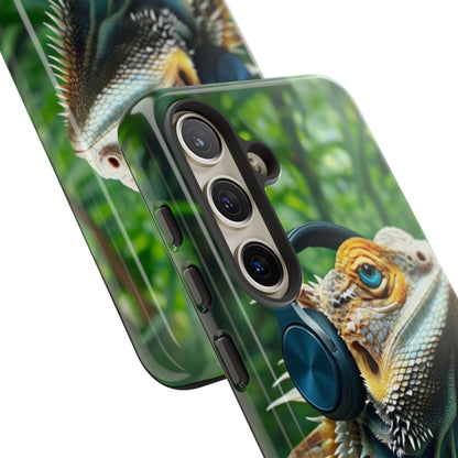 "Bearded Dragon - Jungle Beats" Mobile Phone Case
