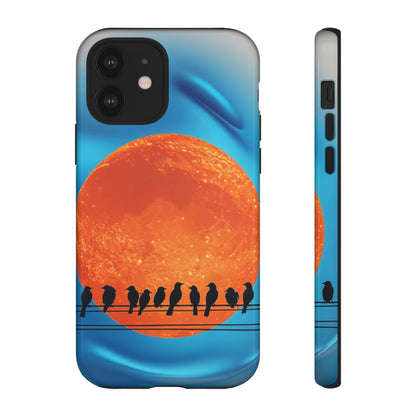 "The Feathered Assembly" Mobile Phone Case (orange)