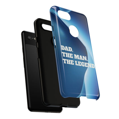 "Dad.  The Man.  The Legend" Mobile Phone Case (blue)