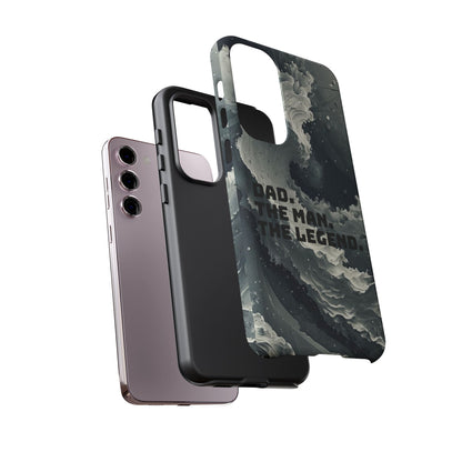 "Dad. The Man. The Legend" Mobile Phone Case (grey)