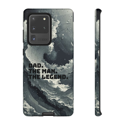 "Dad. The Man. The Legend" Mobile Phone Case (grey)