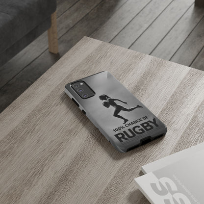 "Rain, Shine, Rugby" Mobile Phone Case