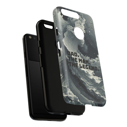 "Dad. The Man. The Legend" Mobile Phone Case (grey)