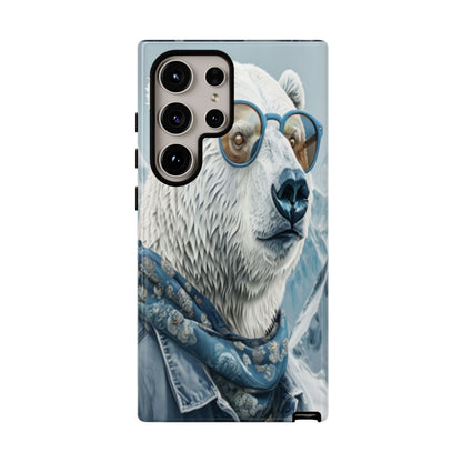 "Urban Zen Polar Bear" Mobile Phone Case (blue)