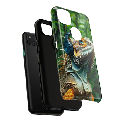 "Bearded Dragon - Jungle Beats" Mobile Phone Case