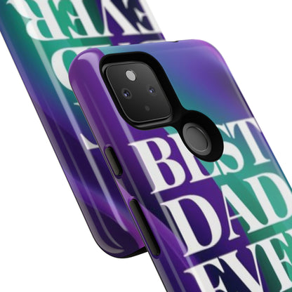 "Best Dad Ever" Mobile Phone Case (purple)