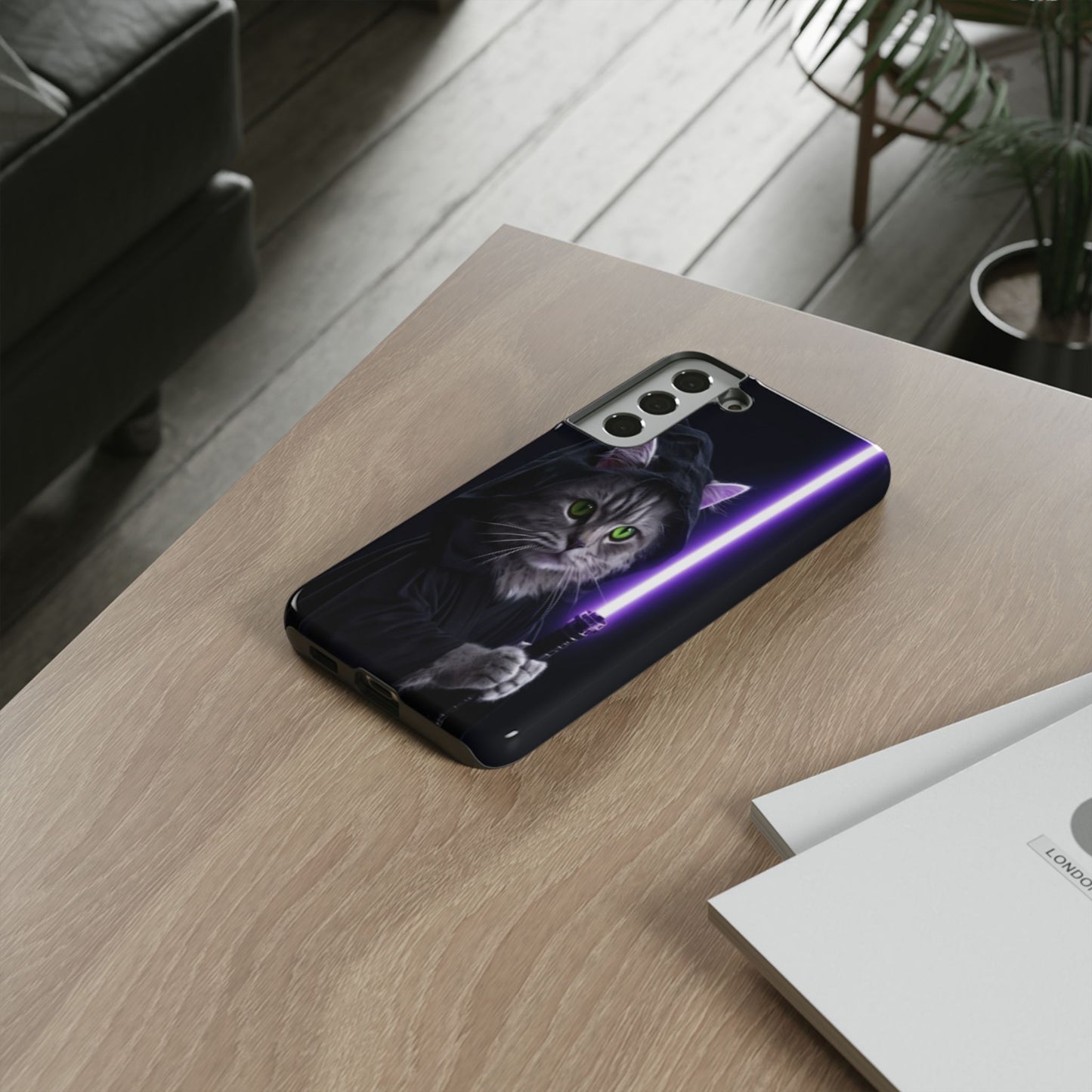 "Jedi Whisker" Mobile Phone Case (purple)