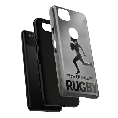 "Rain, Shine, Rugby" Mobile Phone Case