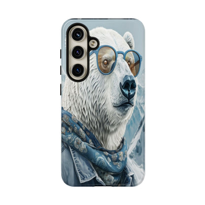 "Urban Zen Polar Bear" Mobile Phone Case (blue)
