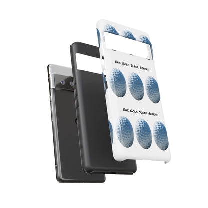 "Eat. Golf. Sleep. Repeat." Mobile Phone Case