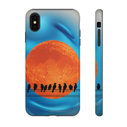 "The Feathered Assembly" Mobile Phone Case (orange)