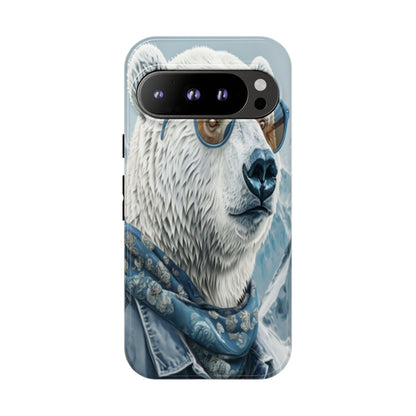 "Urban Zen Polar Bear" Mobile Phone Case (blue)