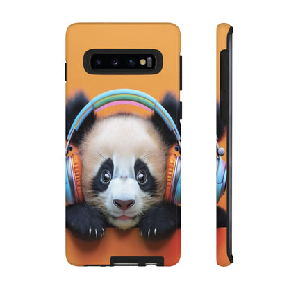 "Baby Panda wearing Headphones" Mobile Phone Case