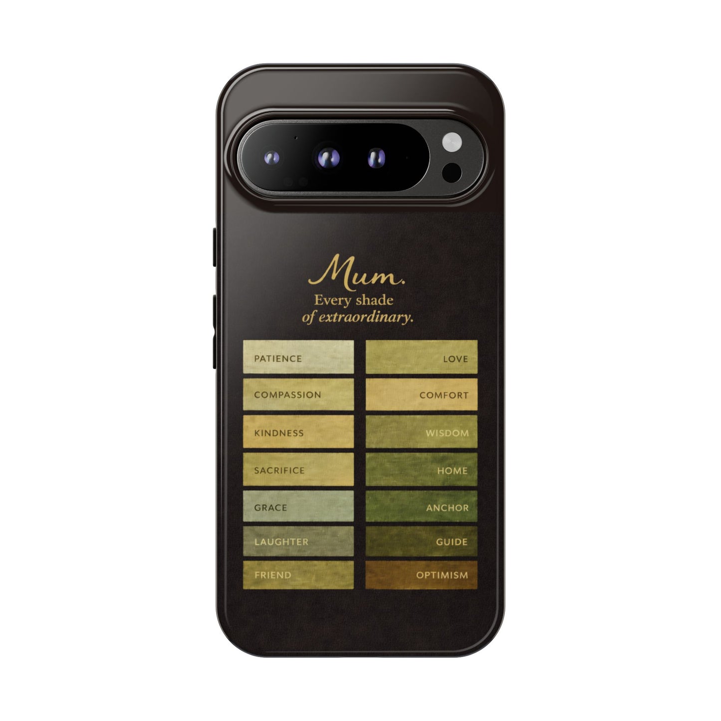 "Every Shade of Extraordinary" Mobile Phone Case (green)