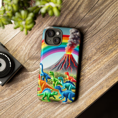 "Rainbow Dinosaurs" Mobile Phone Case