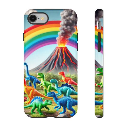 "Rainbow Dinosaurs" Mobile Phone Case
