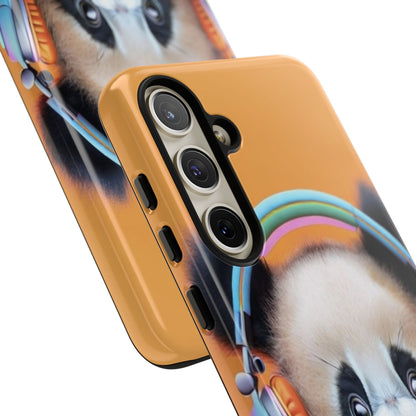 "Baby Panda wearing Headphones" Mobile Phone Case