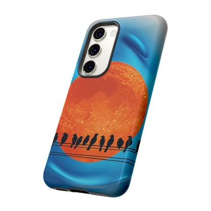 "The Feathered Assembly" Mobile Phone Case (orange)