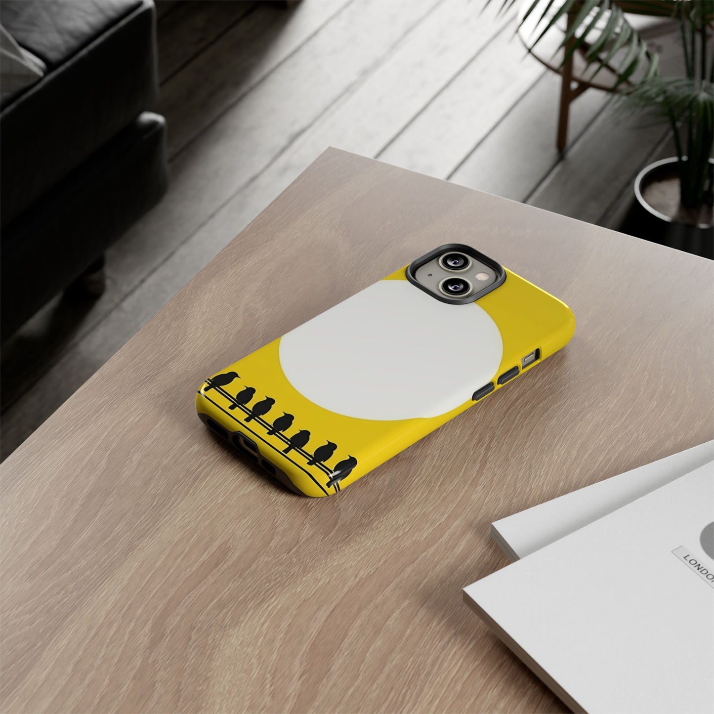 "The Feathered Assembly - Yellow" Mobile Phone Case