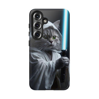 "Jedi Whisker" Mobile Phone Case (blue light sabre)