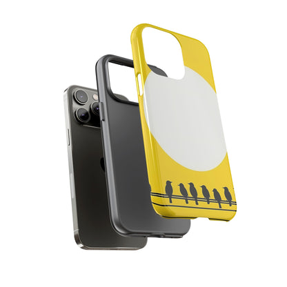 "The Feathered Assembly - Yellow" Mobile Phone Case
